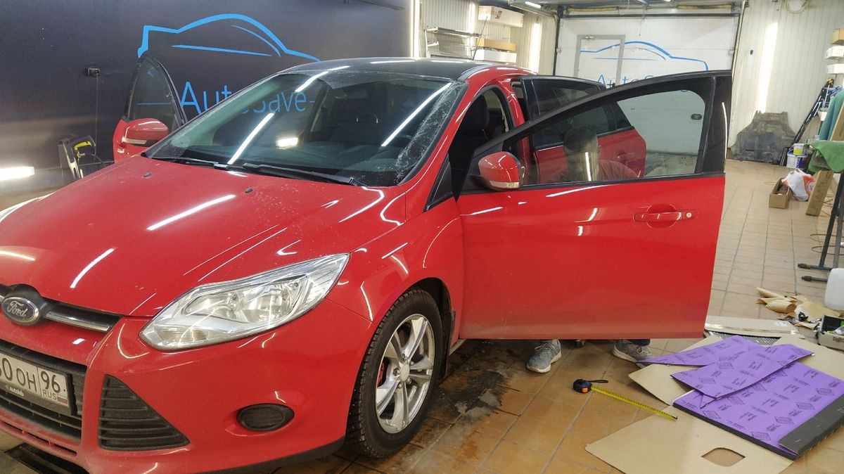 Шумоизоляция дверей Ford Focus 3 1